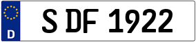 Trailer License Plate